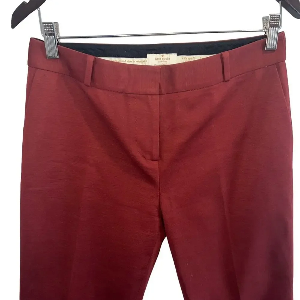Kate Spade Ponte Davis Skinny Stretch Pant Ankle Length 4